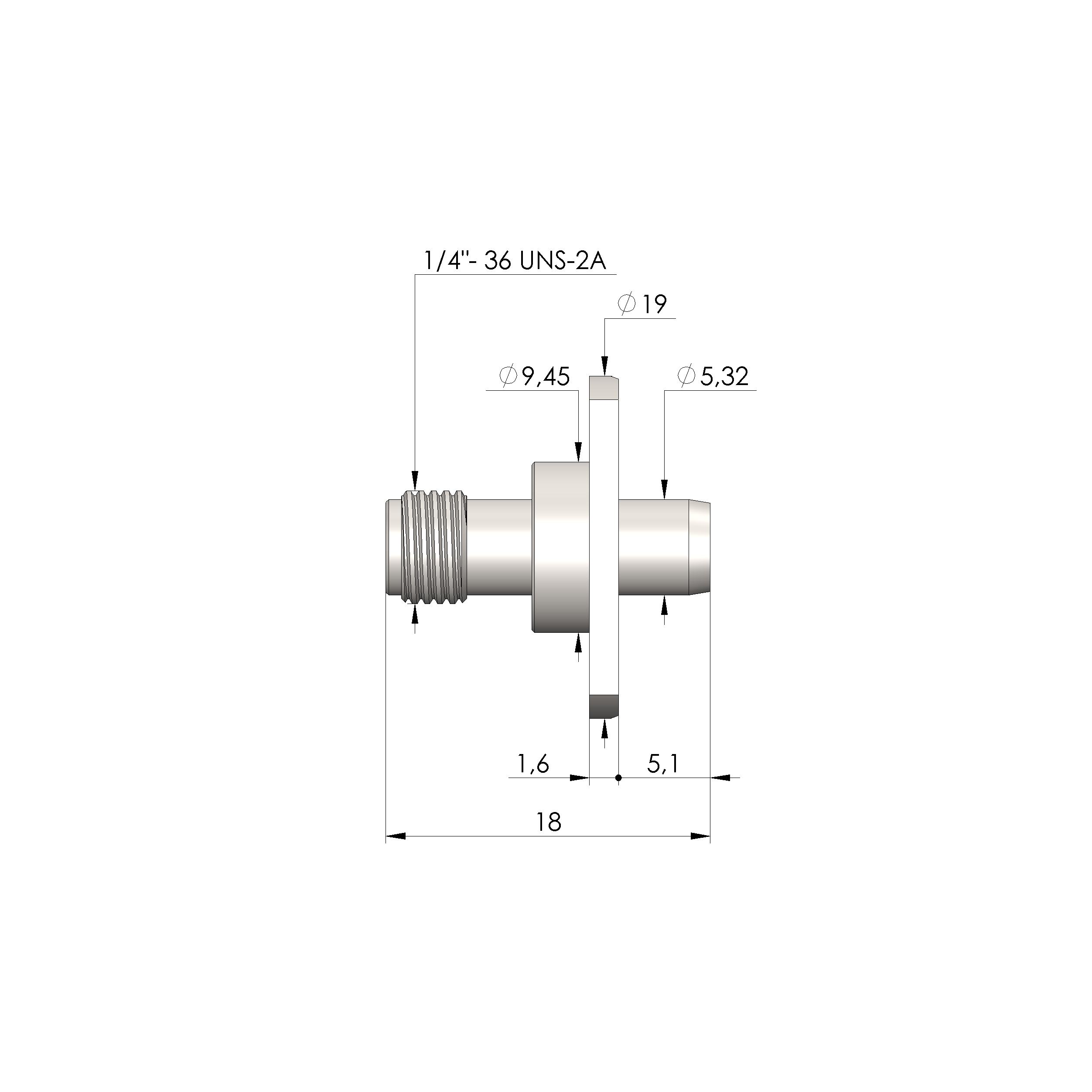 STV-BMA/SMA-M/F-18GHz-50OHM-FS