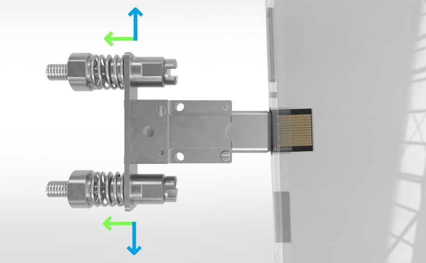 Positioning tolerance during the contacting of a USB-C connector